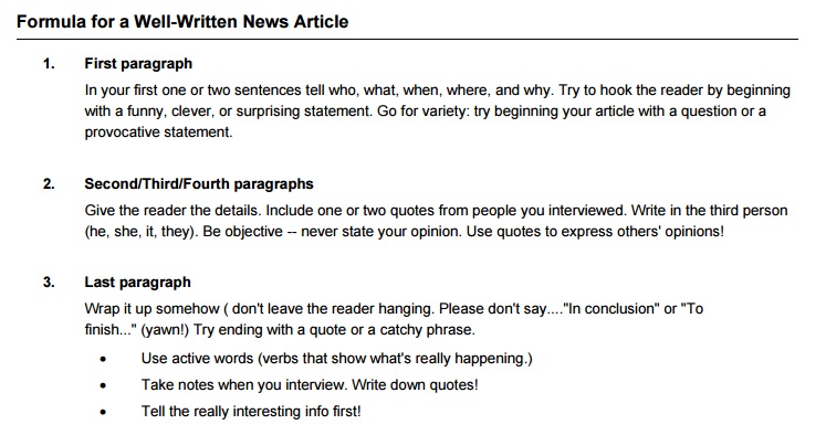 How to write an interview news article - powerpointsnotes.web.fc2.com